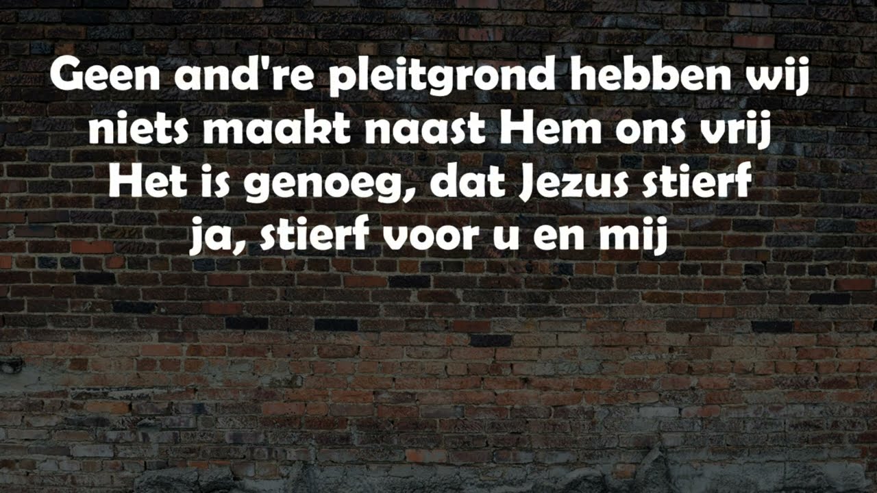 Opwekking met tekst 223 Jezus Uw naam zij d'hoogste eer