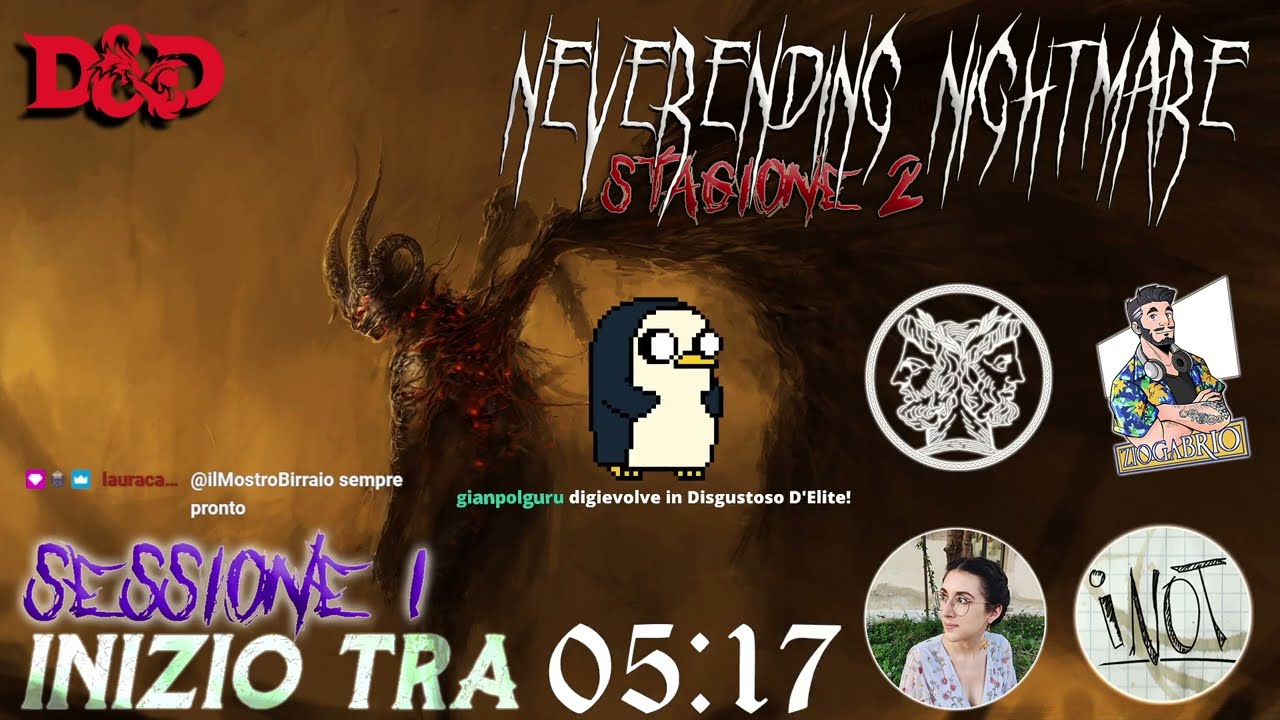 NEVERENDING NIGHTMARE S2 (D&D 5e) - Sessione 1: "C'è più di quanto vediate"