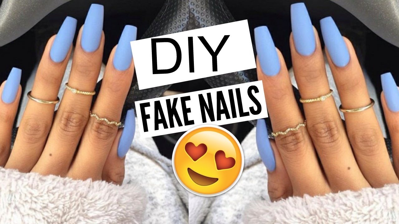 Kellie Sweet Shows You DIY 5 Min FAKE Nails at HOME!