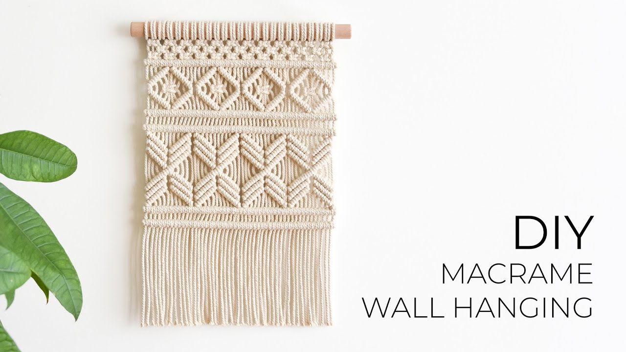 DIY MACRAME WALL HANGING | How to macrame | Step by step tutorial