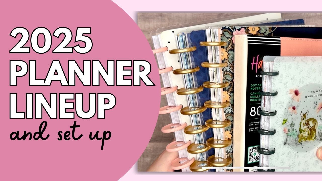 2025 PLANNER LINEUP & SETUP | PLANNER MOVE IN | FRANKENPLANNER PLANNER STACK PLANNER SET UP