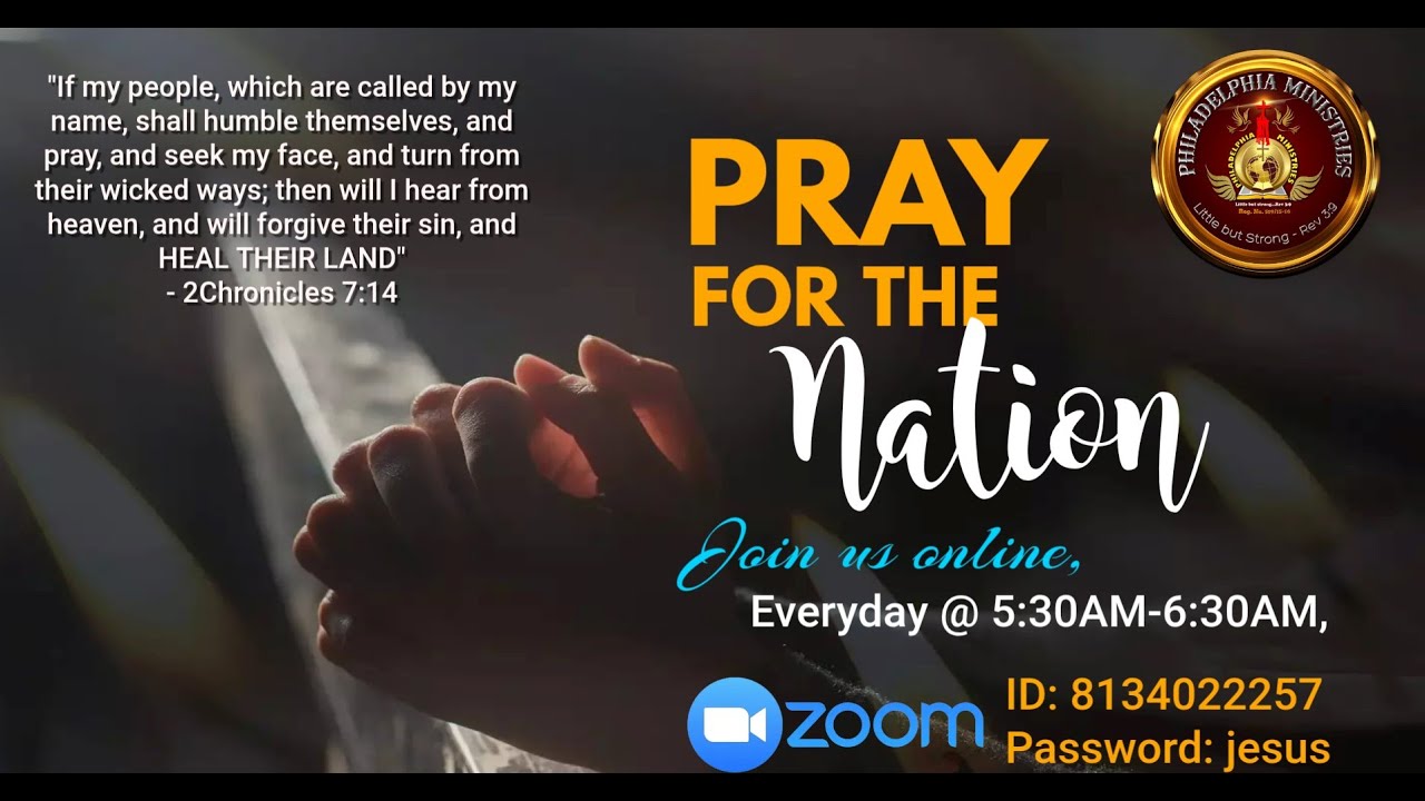 PM Prayer Warriors Meet II Online Fellowship II Everyday 5:30AM-6:30AM II Philadelphia Ministries.