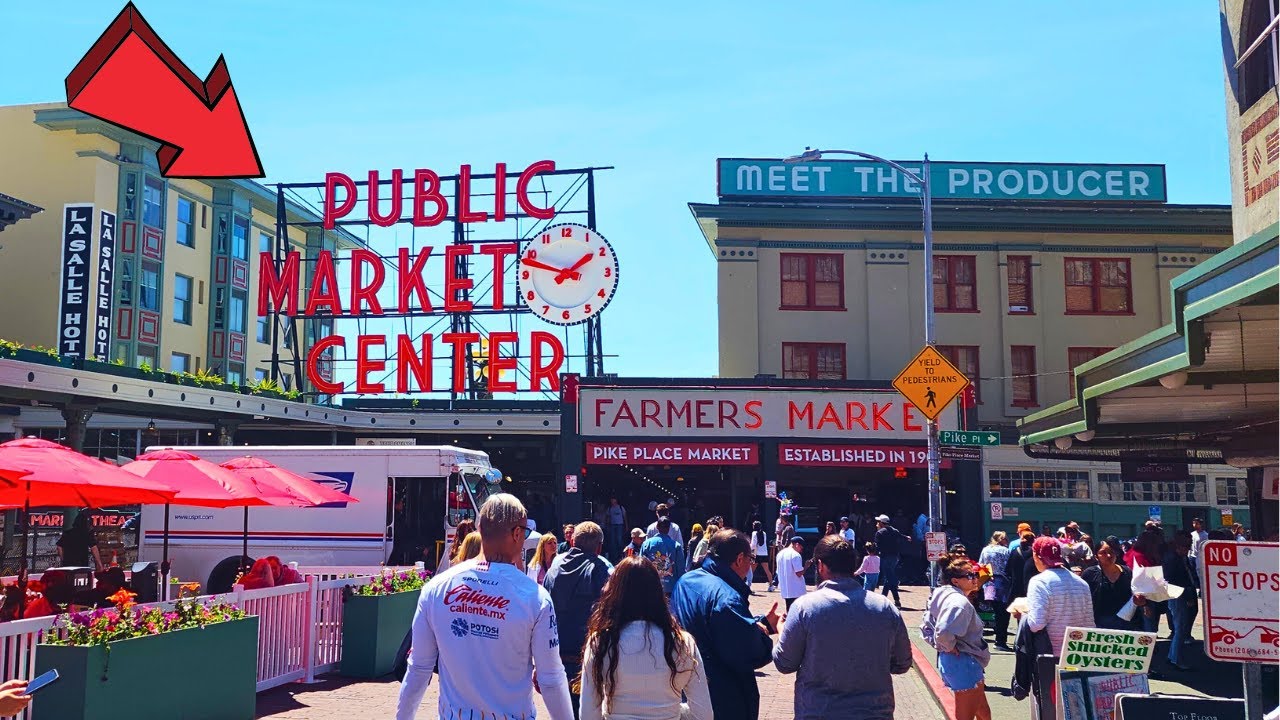 Pike Place Market Seattle Washington Full Tour