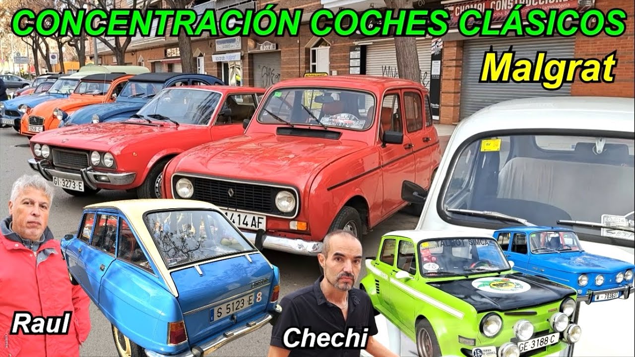 ✅Gran concentración de coches clásicos en Malgrat. Cars and coffee. Voitures anciennes.