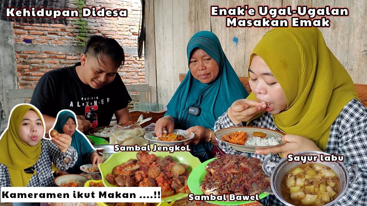 Kameramen ikut Makan ‼️ SambaL JengkoL - Resep SimpeL Emak