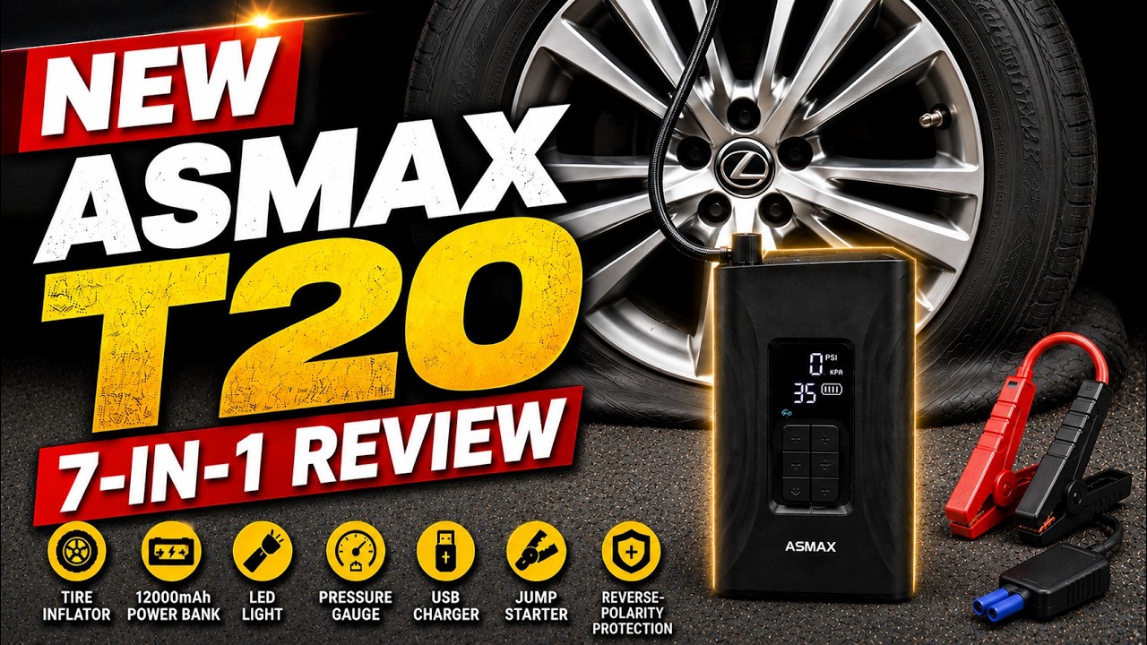 ASMAX T20 7-In-1 Review | More Than Just An Air Pump