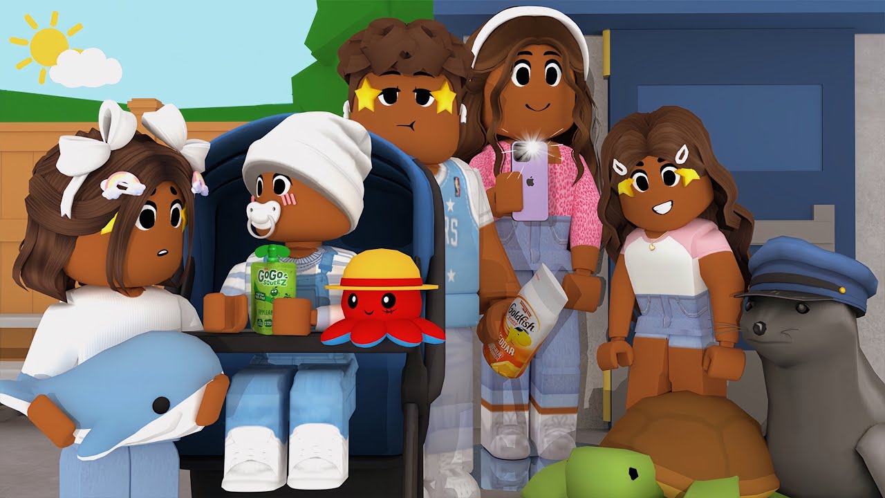 🐳Семейные выходные в АКВАРИУМЕ! *ШОУ ТЮЛЕНЕЙ* Ролевая игра Roblox Bloxburg 