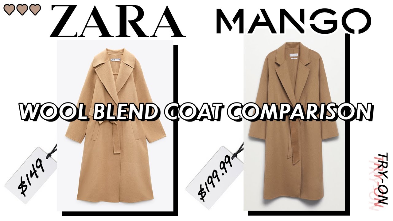 ZARA vs MANGO Wool Blend Coats | Comparison & Try-On | AERIN