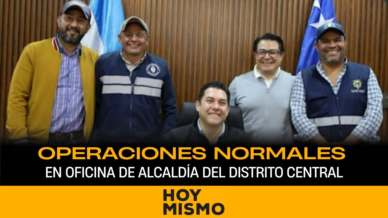 Operaciones normales en oficina de alcaldía del Distrito Central.