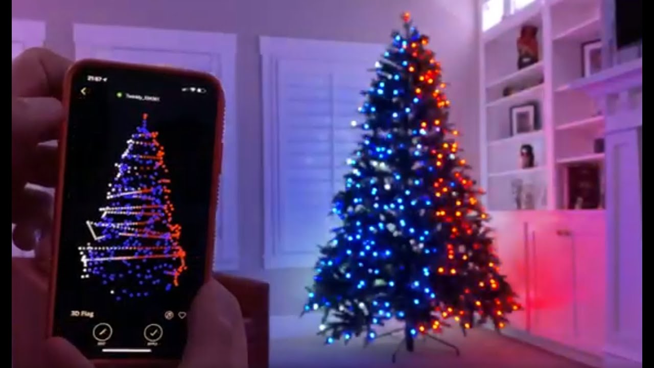 Светильник Twinkly Pre Litted Christmas Tree, 600 штук, куплен в Home Depot
