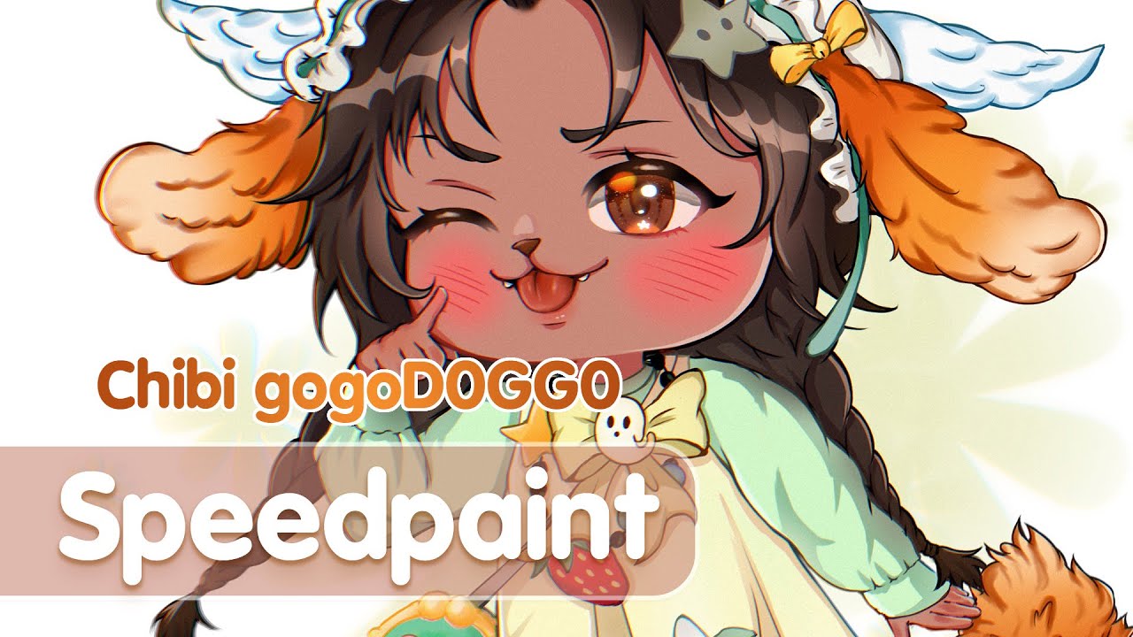 ✦ Chibi commission - gogoD0GG0 cute chibi art ✦ ⸨ Clip Studio Speedpaint ⸩