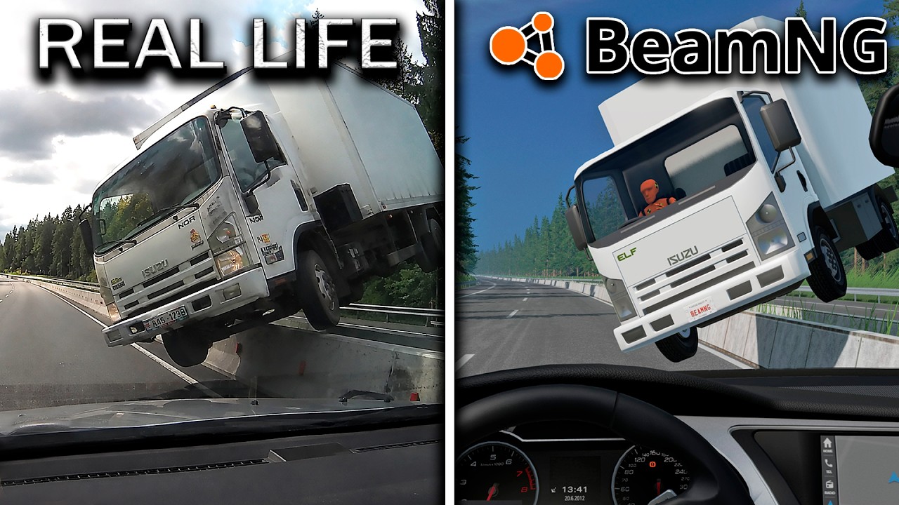Real Life Crashes VS BeamNG.drive | #1