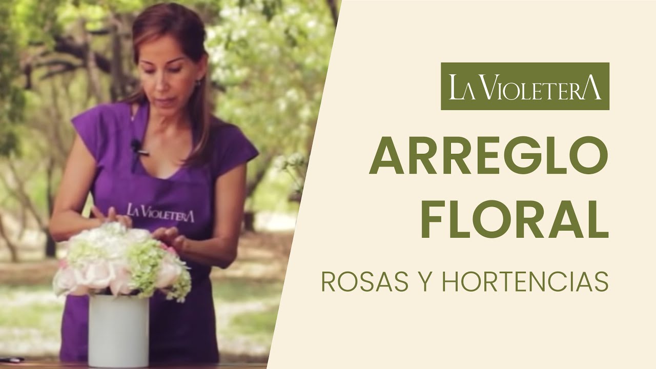 💐ARREGLO FLORAL · Rosas y Hortencias | La Violetera 💐