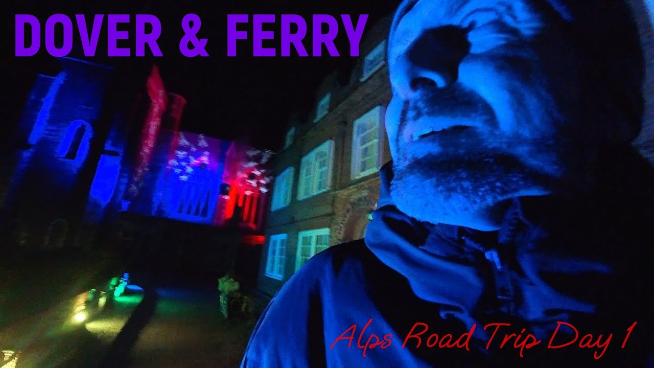 Solo skiing road trip to Alps - first night in Dover & Ferry