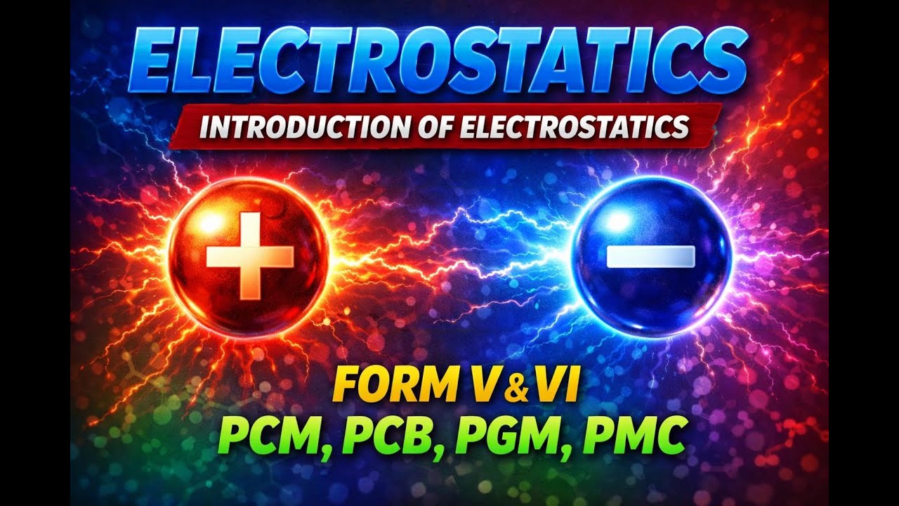 ELECTROSTATICS FOR ALL FORM V PCM, PCB, PGM&PMC | SESSION 2 FULL | WHAT'S ELECTROSTATIC? | OLENJOLAI
