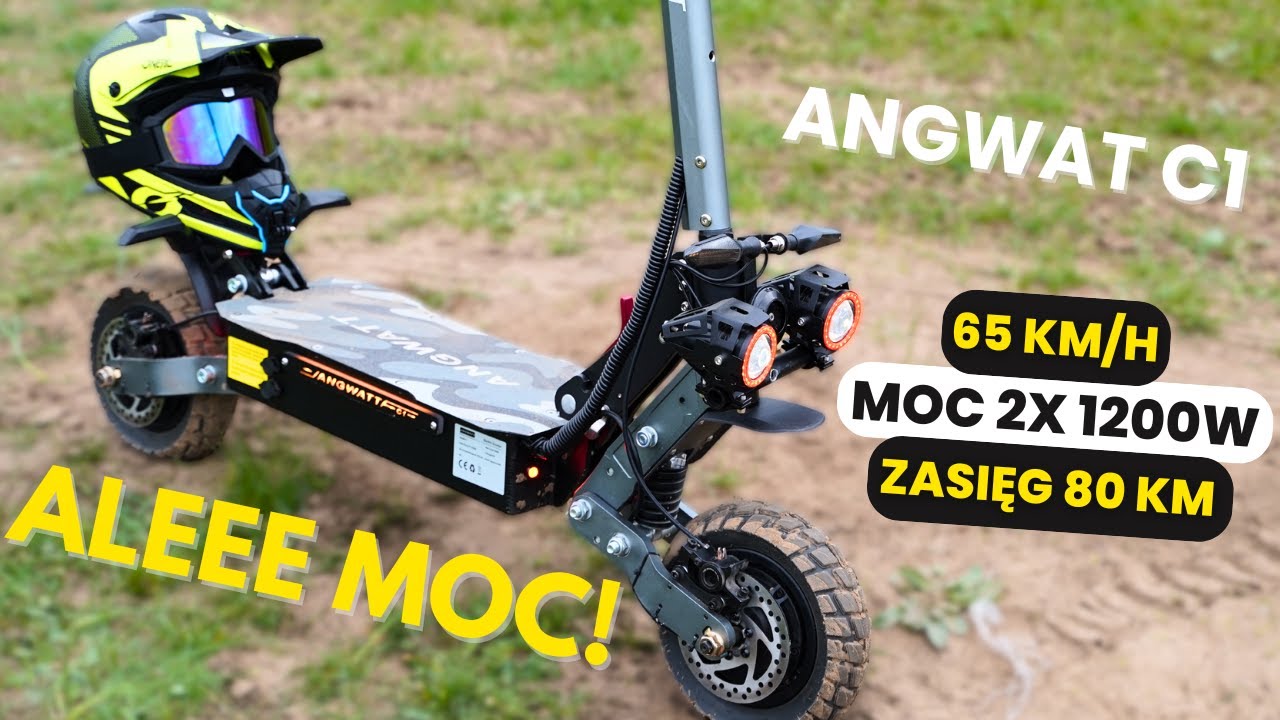 Zobacz co oferuje hulajnoga elektryczna za 4000 zł | ANGWATT C1 test