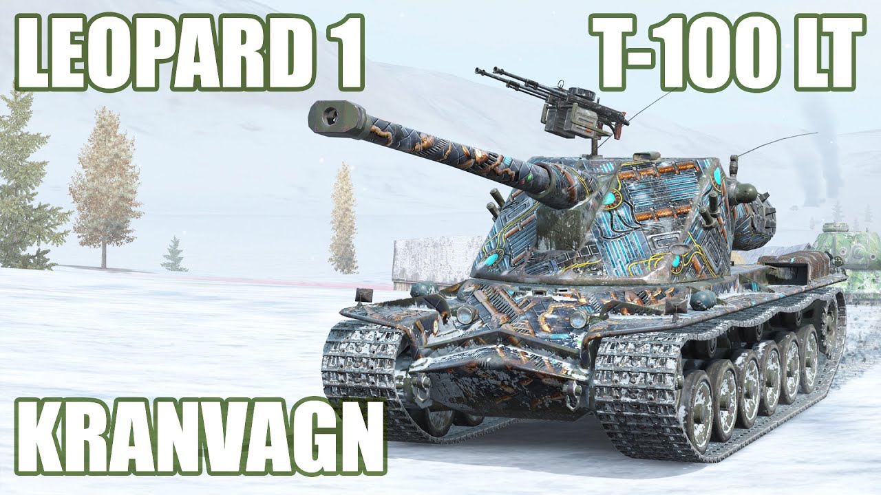 Kranvagn, T-100 LT & Leopard 1 ● WoT Blitz