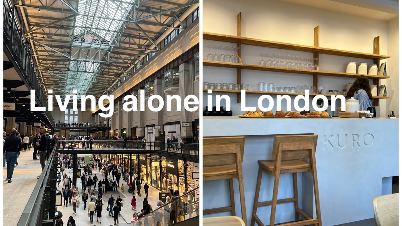 Living alone in London 🇬🇧|Hot girl Fall Season 🍁|Busy days| Battersea Power Starion| Fall decor