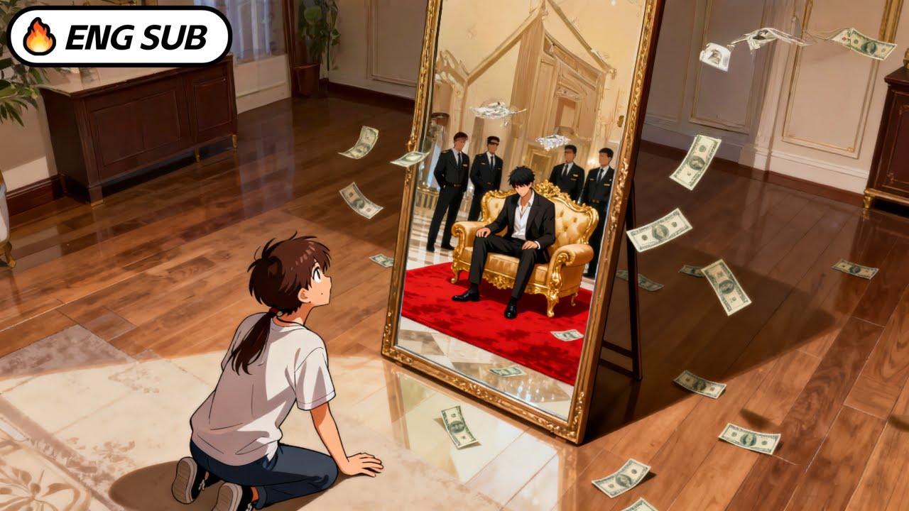 【АНГЛИЙСКИЕ СУБТИТРЫ】Мое зеркало ведет в параллельный мир, где я миллиардер #комиксы