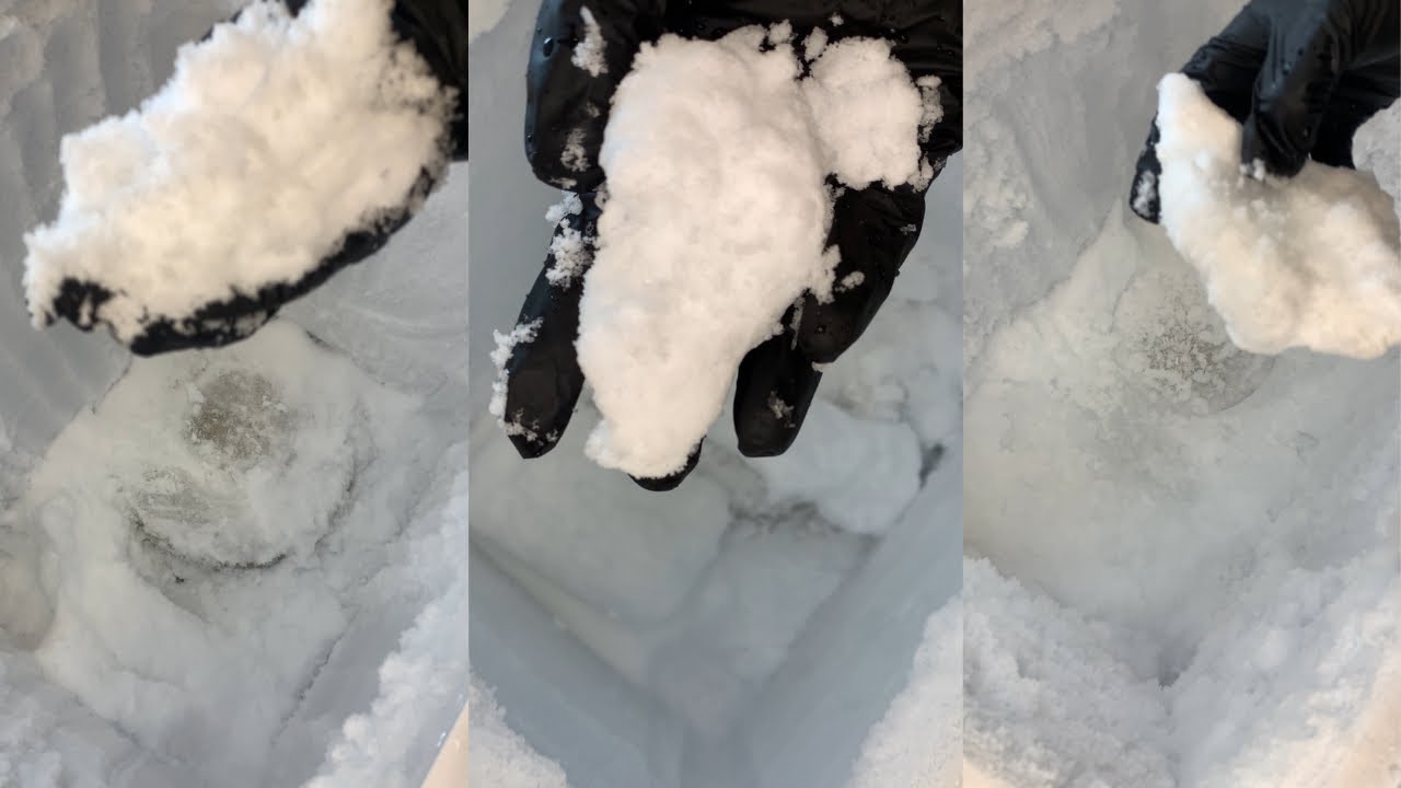 FREEZER FROST HAND WALL SCRAPE & CHUNKS OF SQUEAKY ICE ❄️| ASMR ICE EATING #asmr #foryou #ice #viral