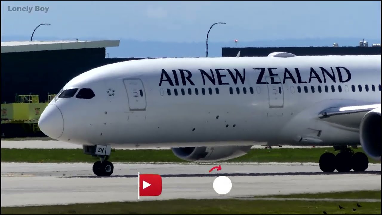 Air New Zealand - 787 9 Dreamliner from Auckland - YVR Airport 4K