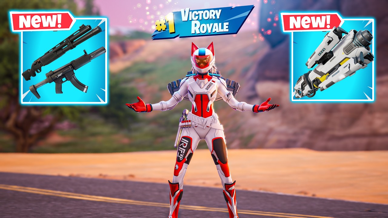 NYANGELICA vs ALL NEW MYTHIC WEAPONS ( NEW! Fortnite Chapter 7 Season 1 )