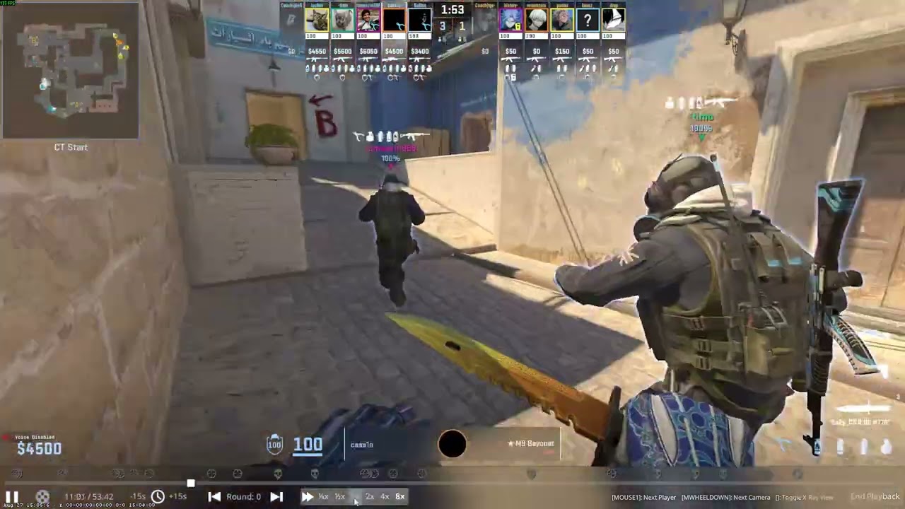 [CS2] BESTIA 4 MAN MID FIGHT ON MIRAGE