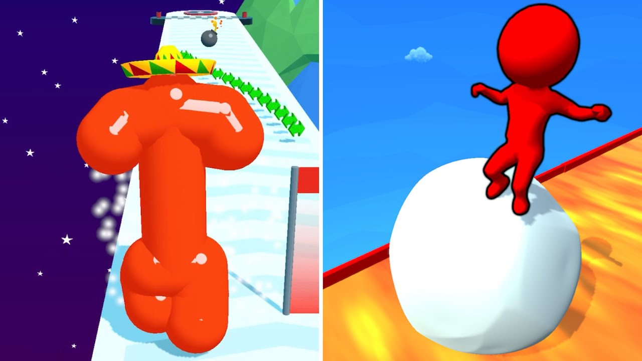 Snow Race Vs Tall Man Run🍅🍅Max Update Mobile New Gameplay B3A