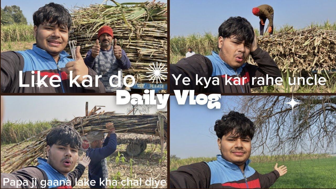 Daily vlog papa ji gaana lake kha chal diya 😱?