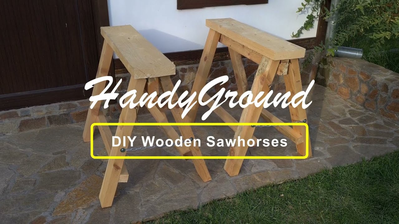 DIY Wooden Sawhorses / Направи си сам дървени магарета / Деревянные козлы своими руками