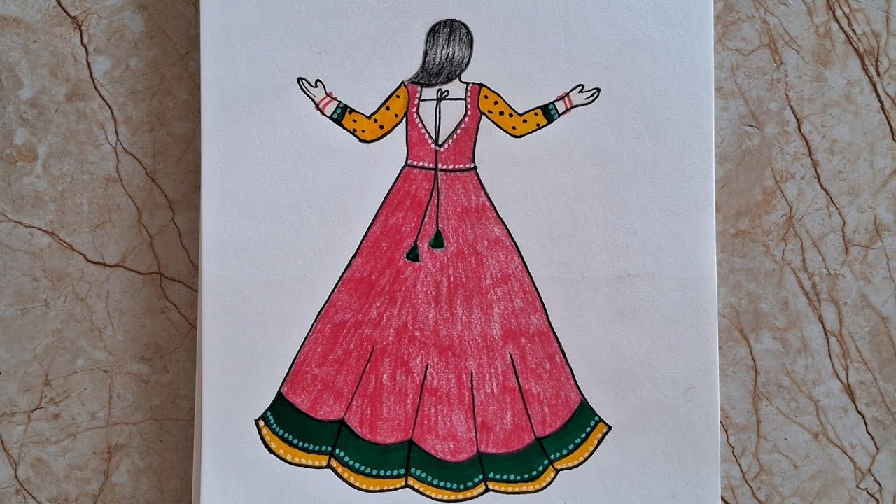 Easy girl drawing step by step beautiful drawing #girl#drawing #viral #vidio 