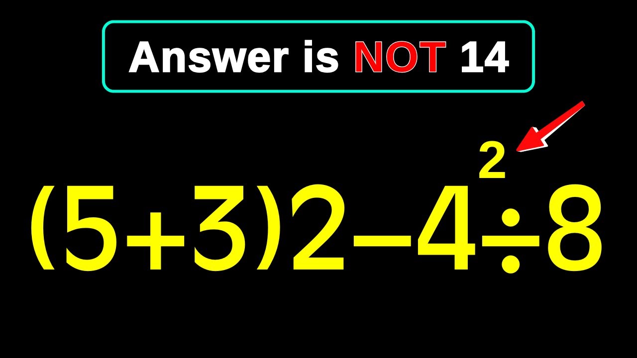 This Twisty Math Question Stumps Everyone!