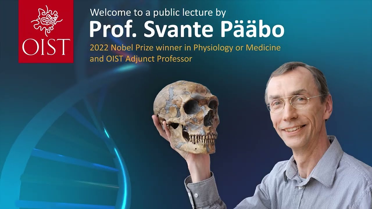 Public Lecture by Prof.Svante Pääbo at Aim Universe Tedako Hall (2022 Nobel Laureate）