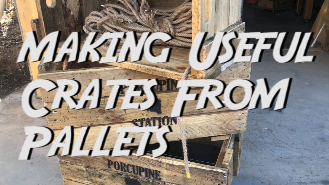 Off the Grid Makes - 35 How to Make Crates from Pallet Wood