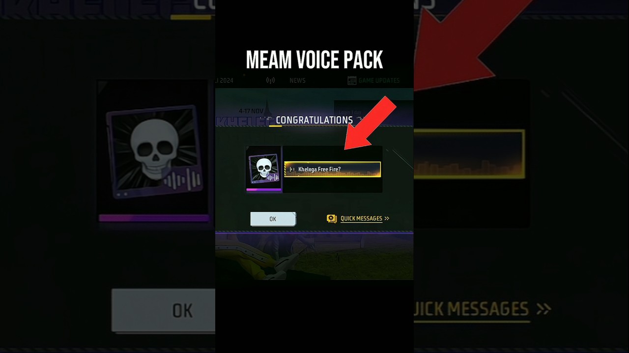 khelega free fire meme voice pack💥free fire upcoming voice pack meme voice pack #ffa2bgaming