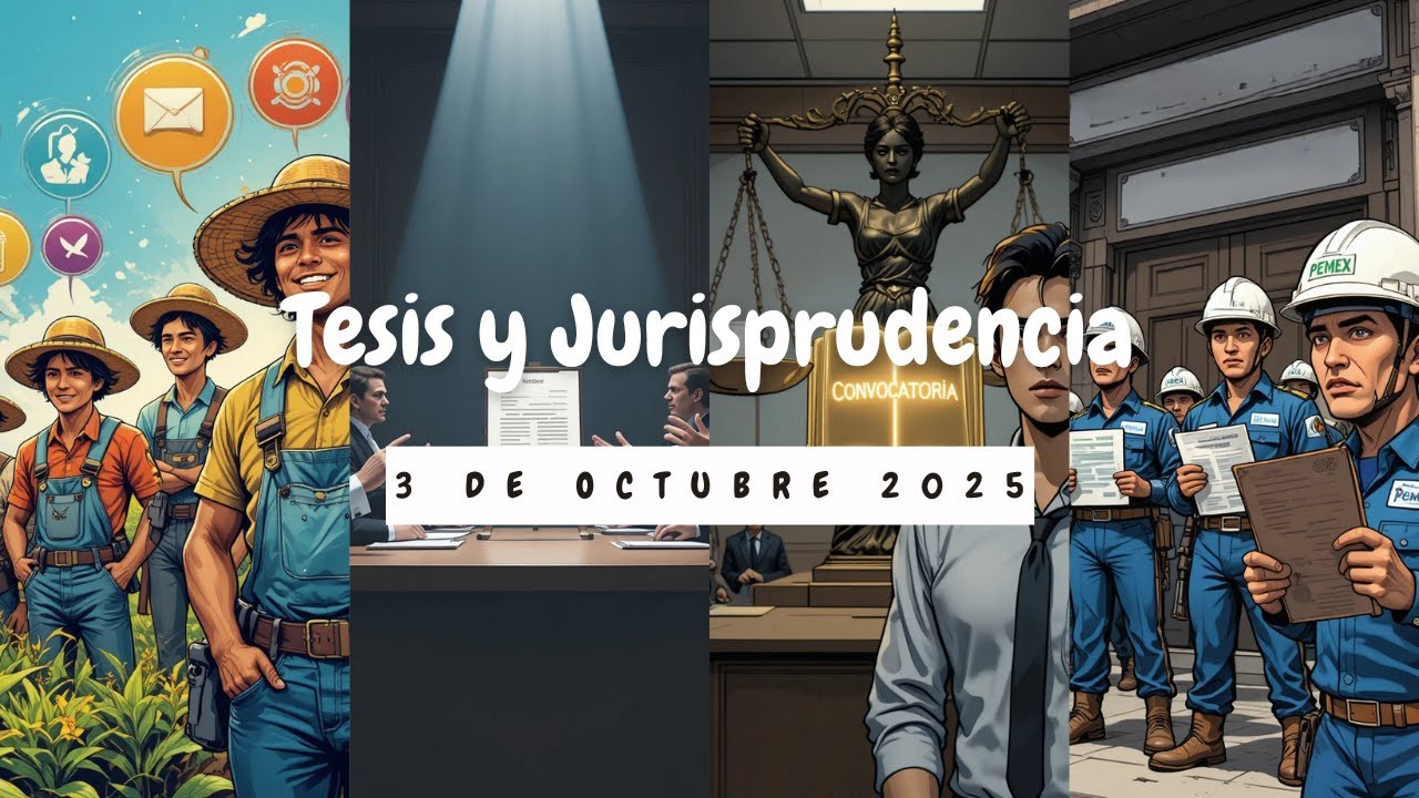 3 de octubre 2025 TESIS AISLADAS y JURISPRUDENCIA publicada en el SJF