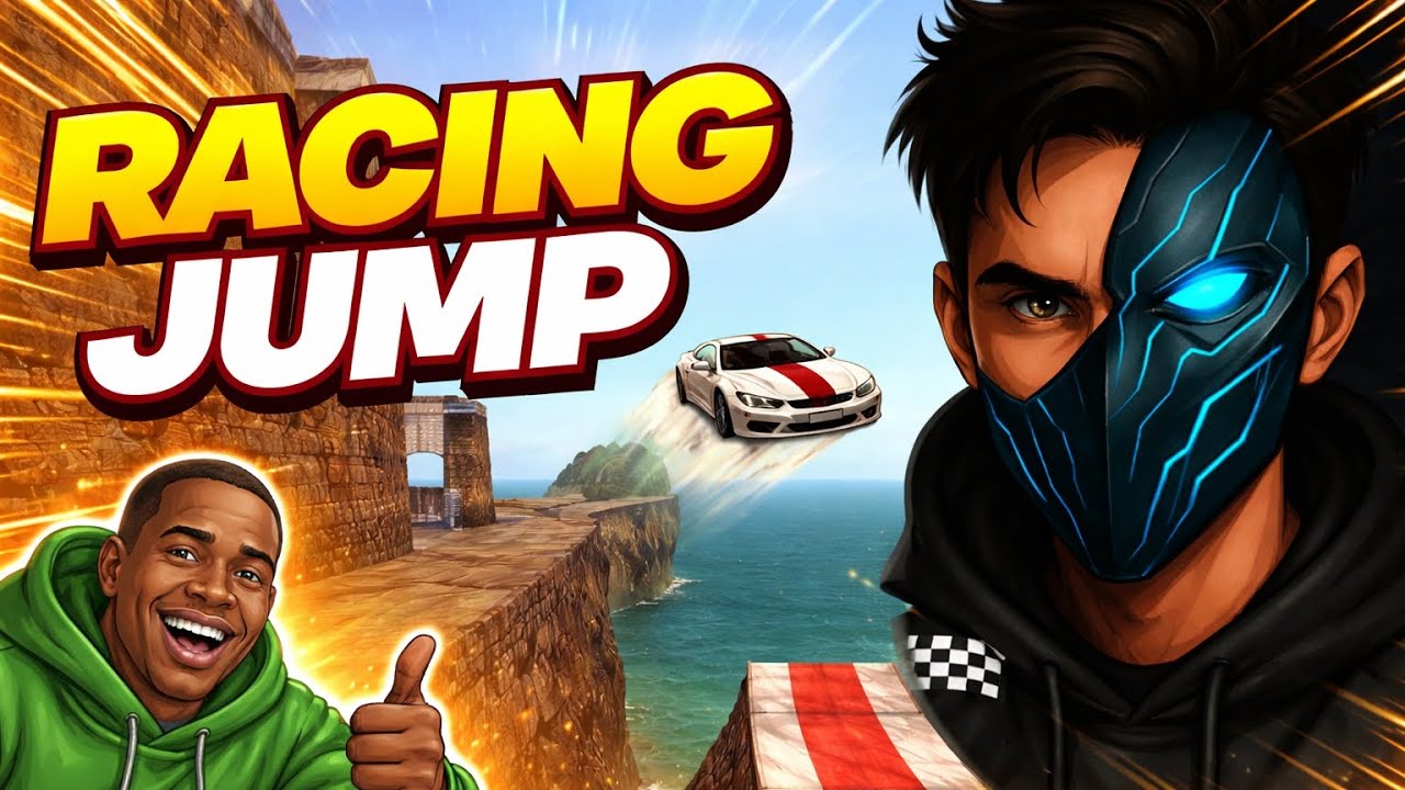 Insane Racing Jump 😱🔥 | GTA Car Stunt Challenge #RacingJump  #CarStunt  #GTAStunt  #GamingIndia  #E