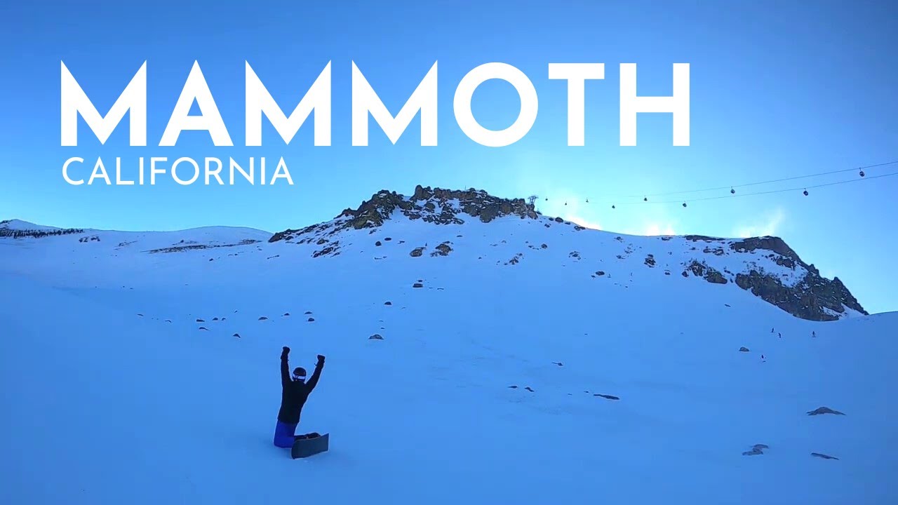 Snowboarding at Mammoth Mountain / Los Angeles / San Luis Obispo / California / GoPro Hero 8 Black