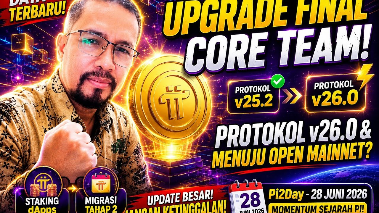 GEGERKAN PIONIR! Core Team Bongkar Upgrade Protokol v26.0 Jelang Pi2Day Juni 2026!