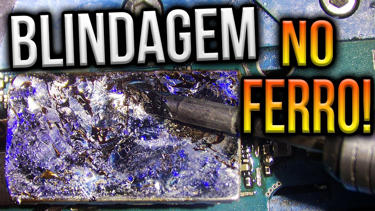 Como Remover Blindagem de Placa de Celular Com Ferro de Solda! (Muito Fácil)