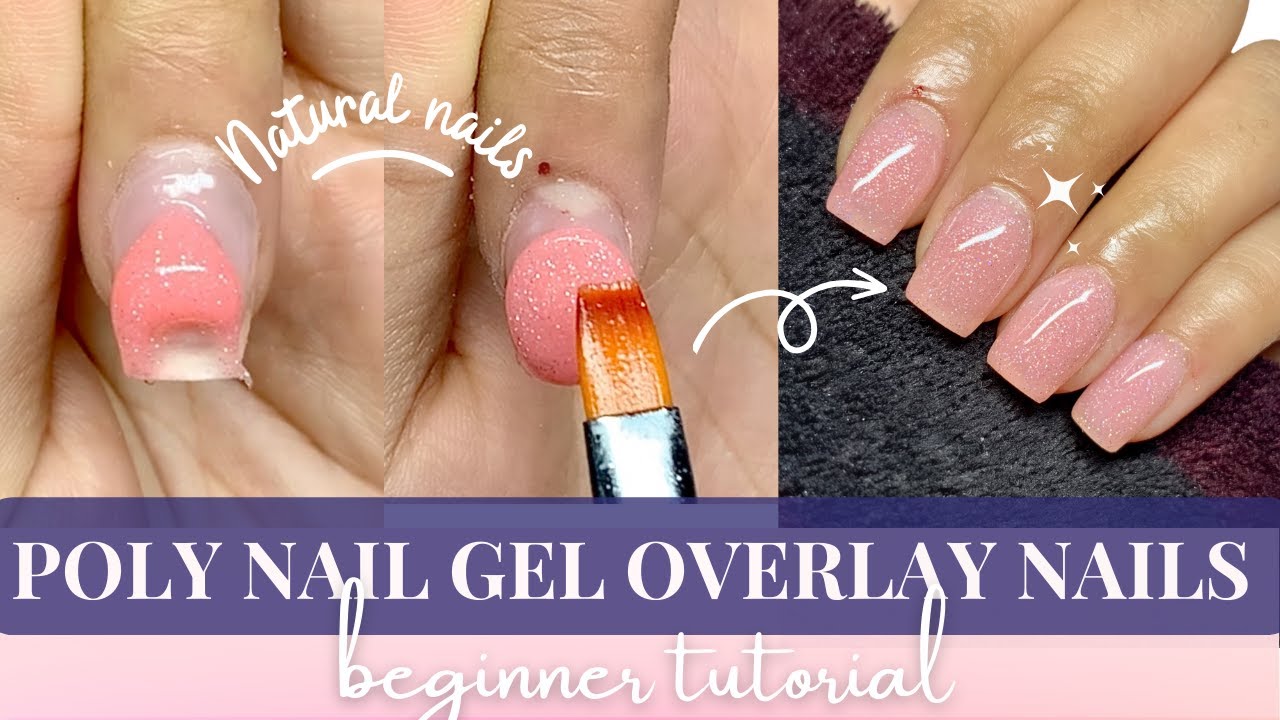 💅EASY POLY NAIL GEL OVERLAY Tutorial for Beginners: Achieve Flawless Nails with GLOWTIPS