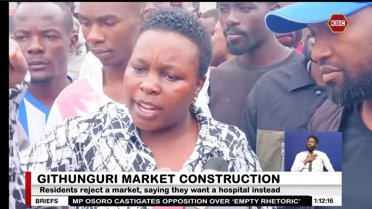 Githunguri residents reject a market, saying they want a hospital instead