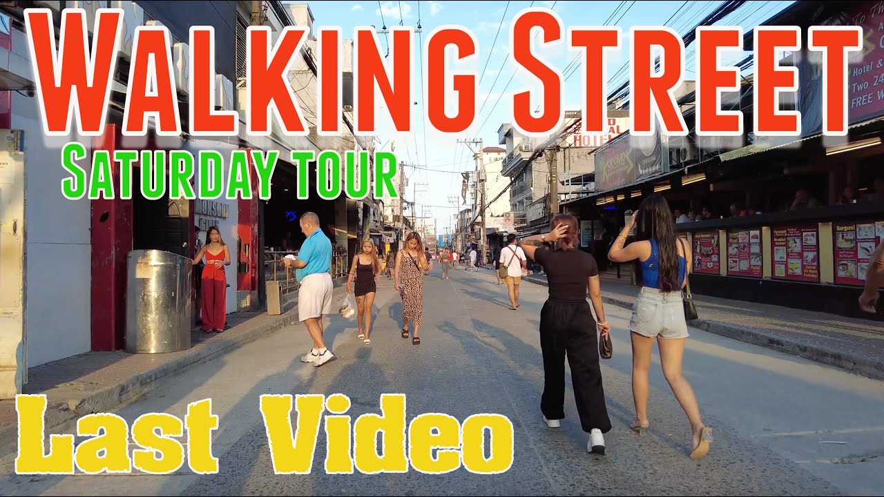 Last Video from Walking Street and Fields Avenue. Angeles city.  Saturday. 2 March 2024