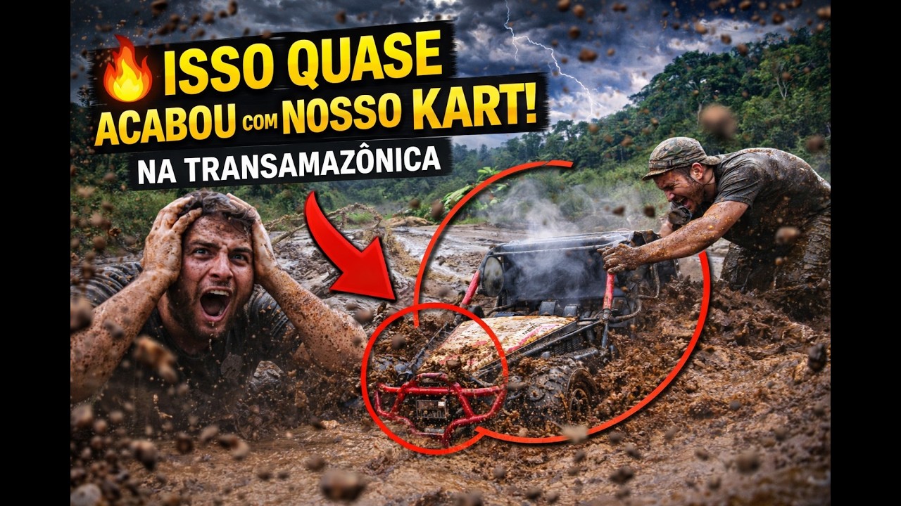 Colocamos o Kart Cross no ATOLEIRO da Transamazônica… Olha no que deu! 😱