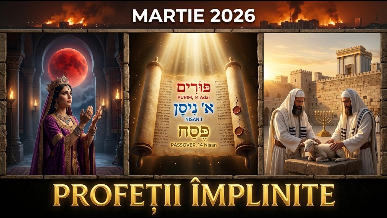 ANUL EBRAIC 5786 ÎN MARTIE 2026: PURIM, NISAN ȘI PESAH DEZVĂLUIE PLANUL PROFETIC AL LUI DUMNEZEU!