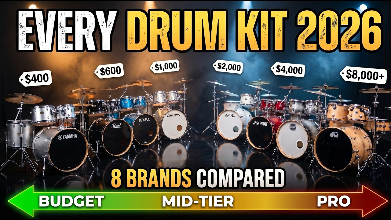 Complete Drum Kit Lineup 2026: Every Brand, Every Budget &mdash; All in One Guide