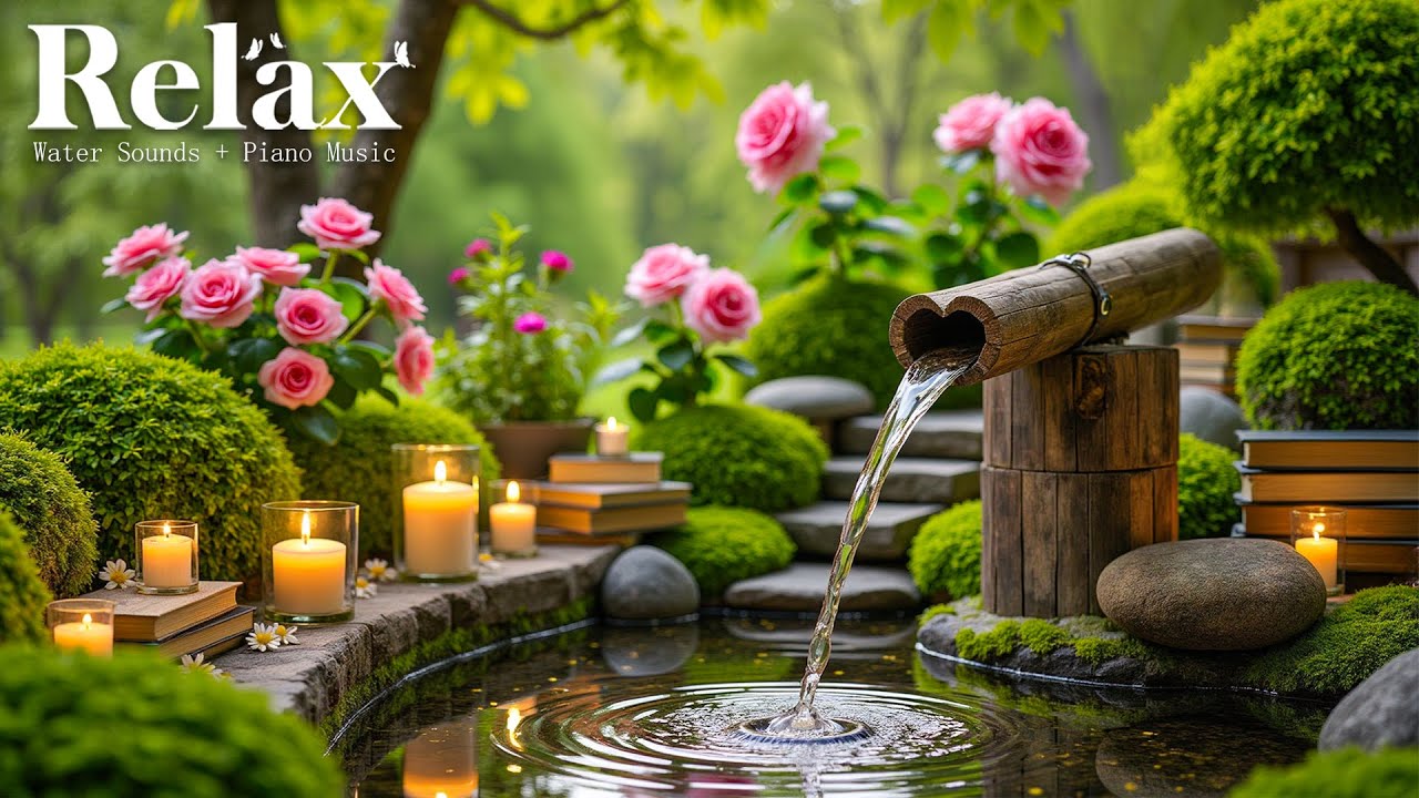Relaxing Music for Inner Peace 🌿 Bamboo Water Sounds for Relieve Stress, Anxiety & Depression