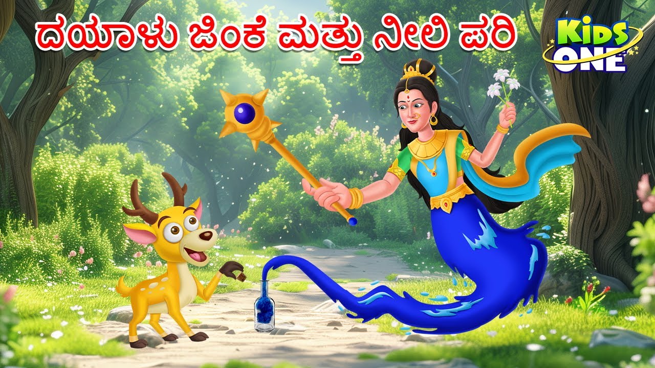 ದಯಾಳು ಜಿಂಕೆ ಮತ್ತು ನೀಲಿ ಪರಿ ಕಥೆ | Dayalu Jinke Mattu Neeli Pari | Stories in Kannada|Moral Stories