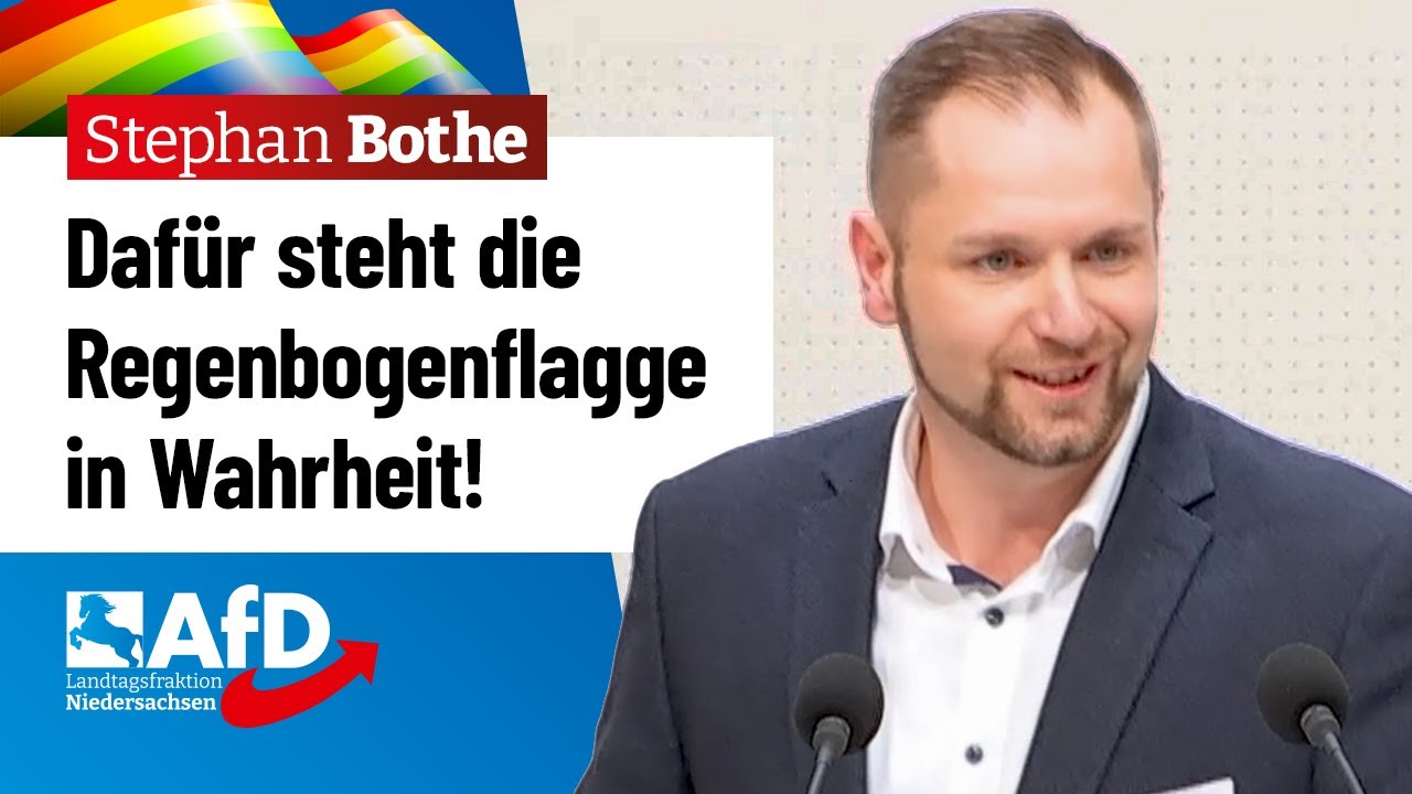 Daf&uuml;r steht die Regenbogenflagge wirklich! &ndash; Stephan Bothe (AfD)