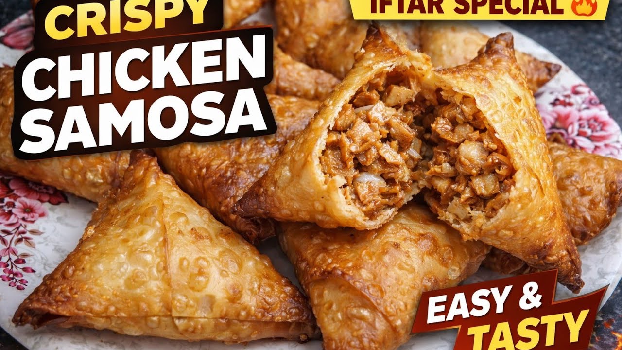 Street Style Chicken Samosa at Home | Perfect Crispy & Juicy